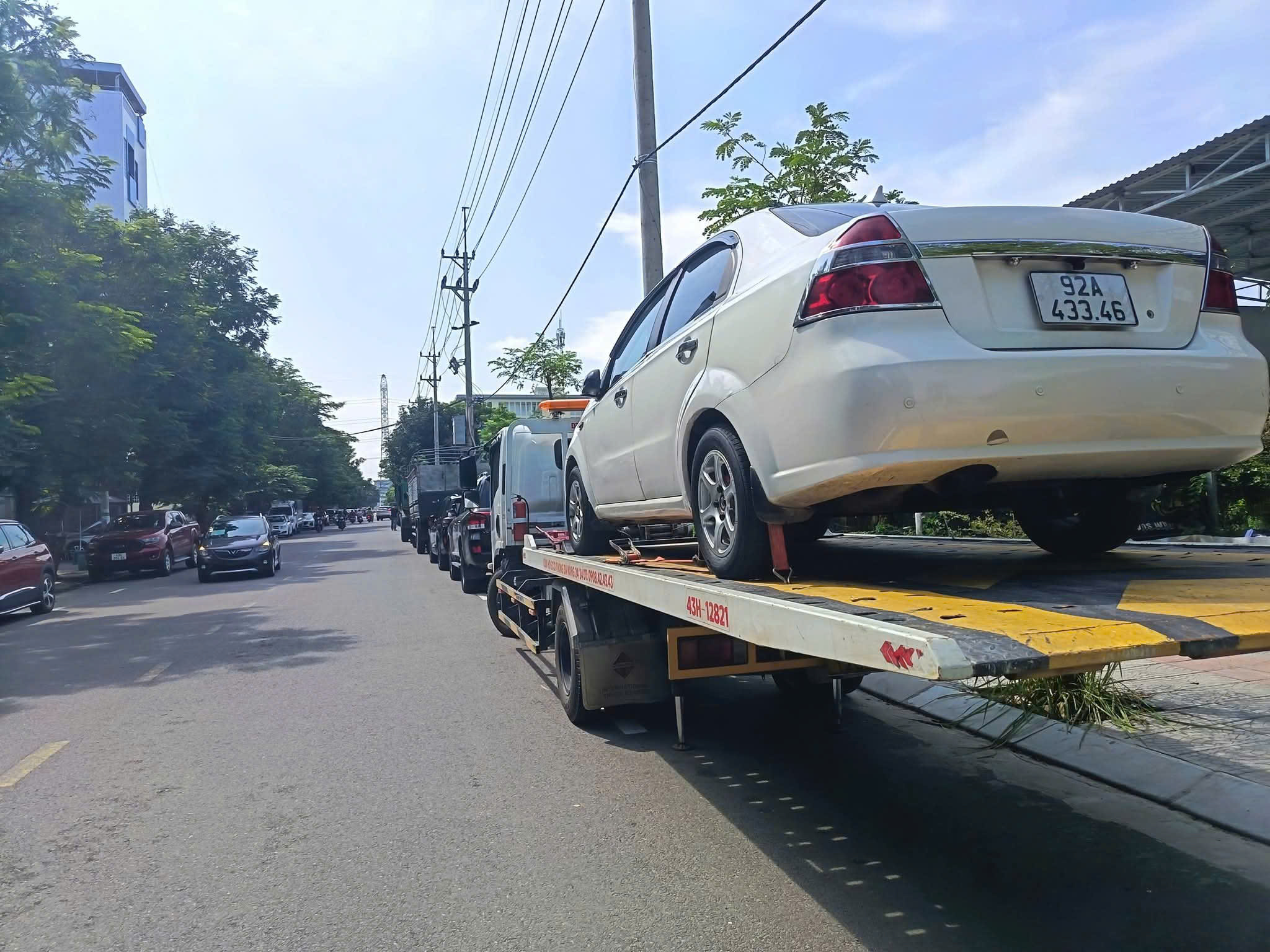 Cứu hộ phương tiện biển số 92 Quảng Nam